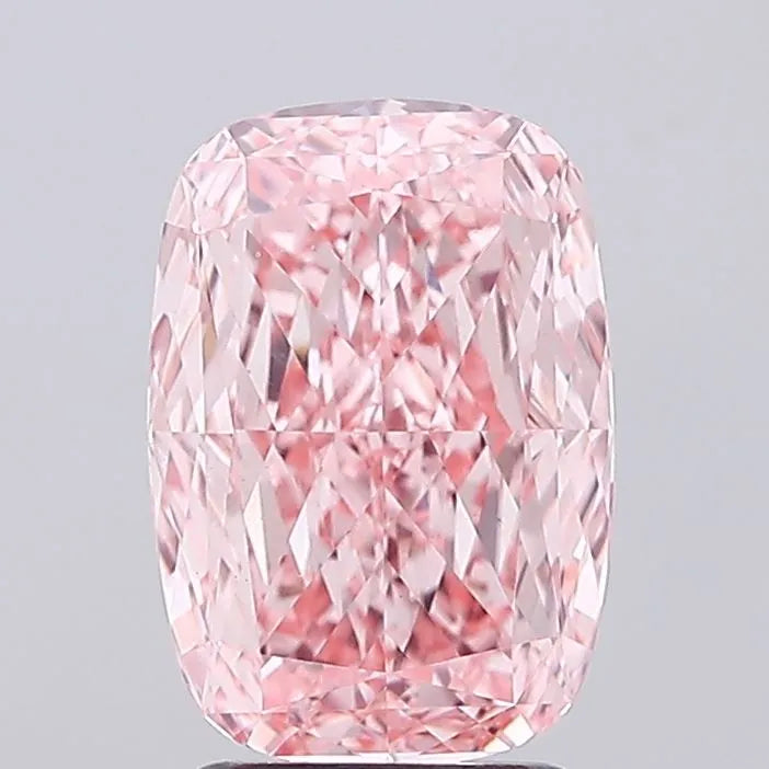 2.83ct Cushion modified Lab Grown Diamond (Colour Fancy Vivid Pink, Clarity VS1, IGI Certified)