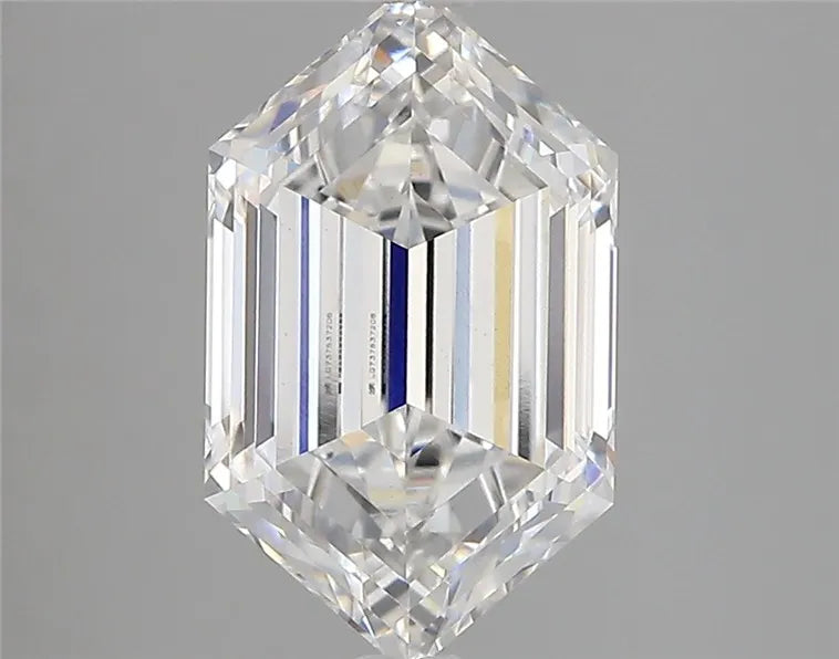 2.84ct Hexagonal Lab Grown Diamond (Colour E, Clarity VVS2, IGI Certified)