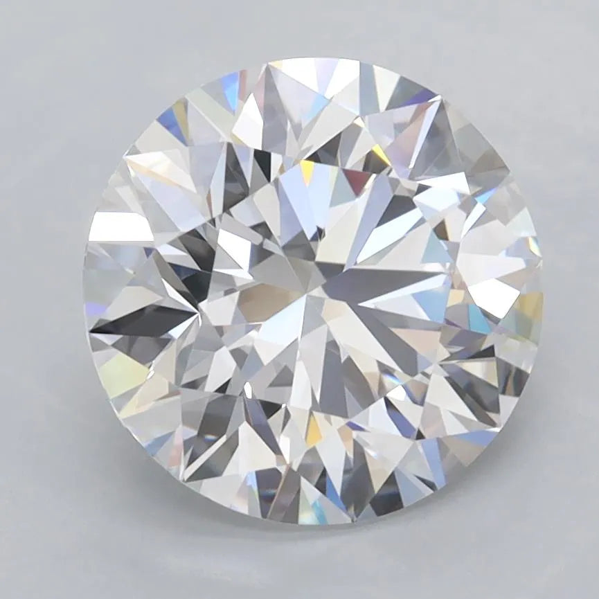 2.87ct Round Lab Grown Diamond (Colour D, Clarity FL, Cut ID, IGI Certified)
