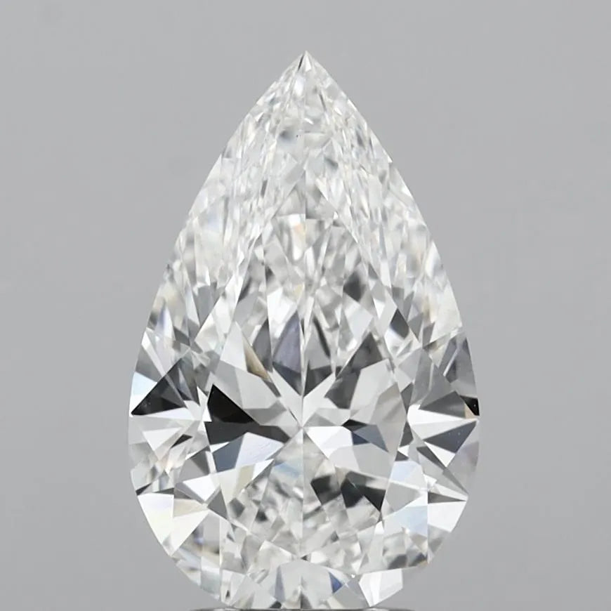 2.90ct Pear Lab Grown Diamond (Colour E, Clarity VVS2, IGI Certified)