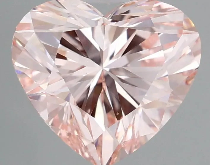 2.60ct Heart Lab Grown Diamond (Colour Fancy Intense Pink, Clarity VVS2, IGI Certified)