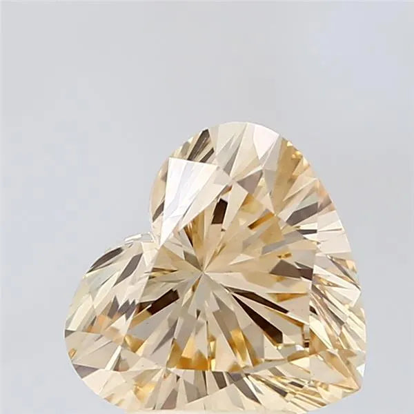 2.84ct Heart Lab Grown Diamond (Colour Light Yellow Brown, Clarity VS1, IGI Certified)