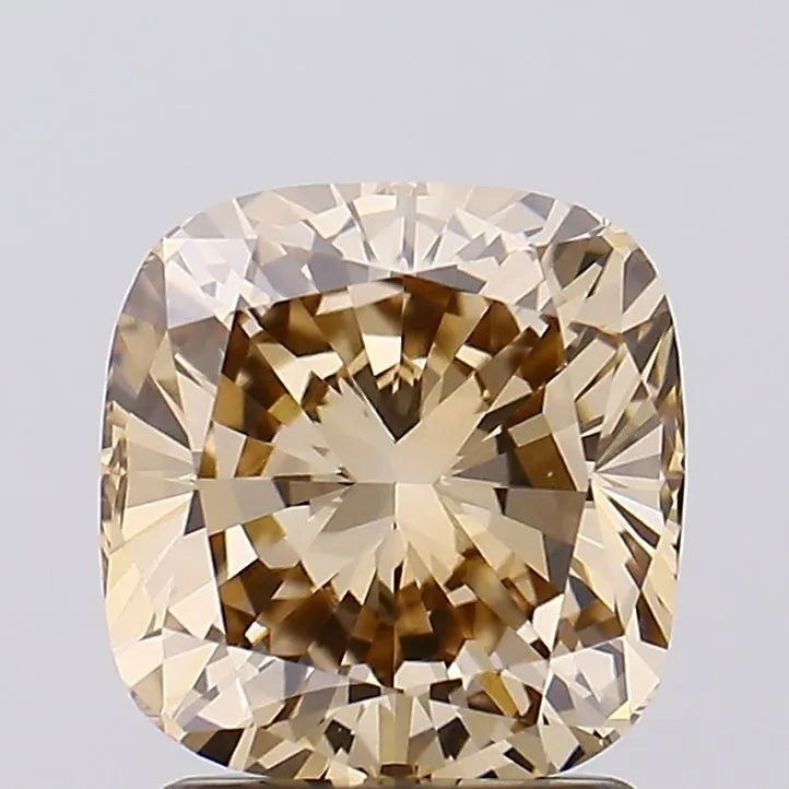 2.00ct Cushion modified Lab Grown Diamond (Colour Fancy Brown, Clarity VVS2, IGI Certified)