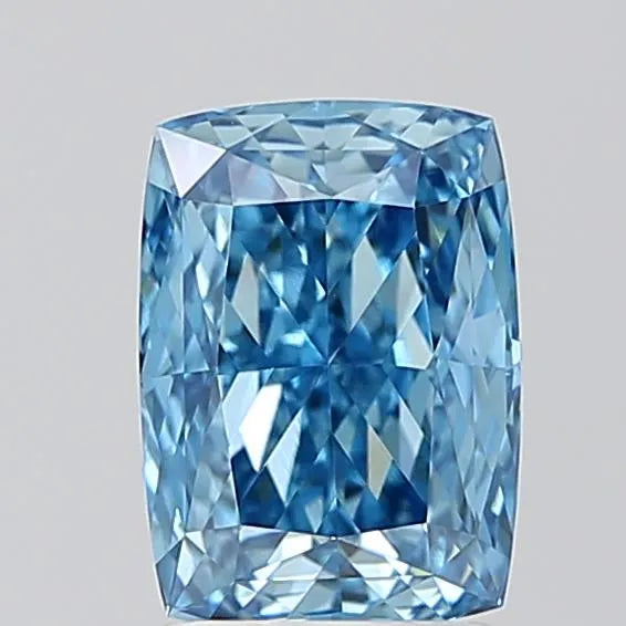 1.70ct Cushion modified Lab Grown Diamond (Colour Fancy Vivid Blue, Clarity VVS2, IGI Certified)