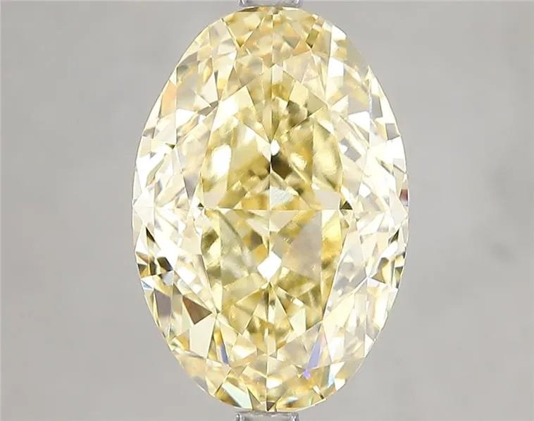 5.21ct Oval Lab Grown Diamond (Colour Fancy Intense Yellow, Clarity VVS2, Cut GD, IGI Certified)