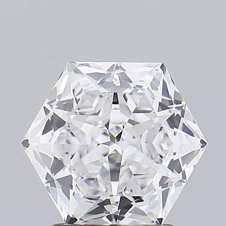 2.00ct Hexagonal Lab Grown Diamond (Colour D, Clarity VVS2, IGI Certified)