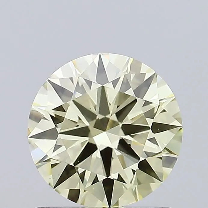 1.02ct Round Lab Grown Diamond (Colour Fancy Light Yellow, Clarity VS1, Cut ID, IGI Certified)