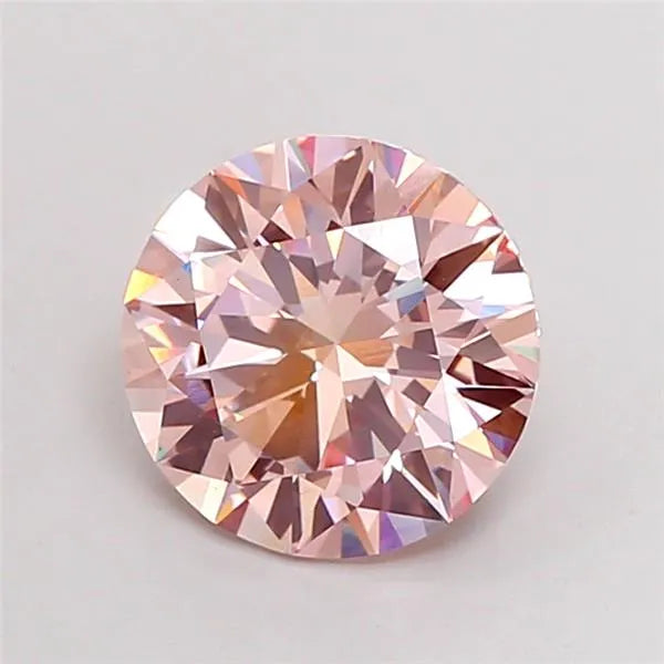 3.00ct Round Lab Grown Diamond (Colour Fancy Intense Pink, Clarity VS1, Cut EX, IGI Certified)