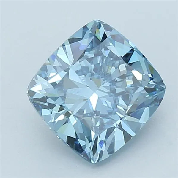 3.03ct Cushion modified Lab Grown Diamond (Colour Fancy Vivid Blue, Clarity VVS2, IGI Certified)