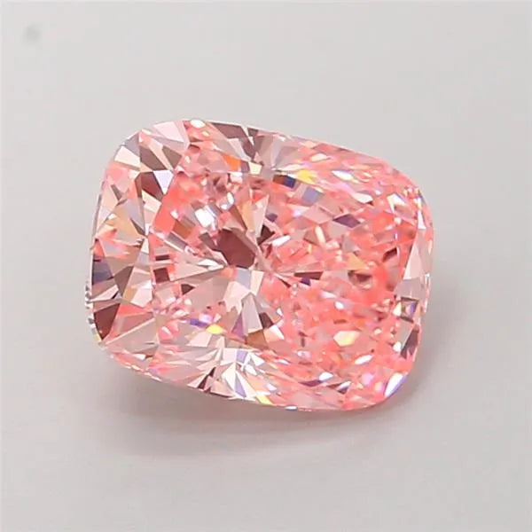 3.03ct Cushion modified Lab Grown Diamond (Colour Fancy Vivid Pink, Clarity VVS1, IGI Certified)