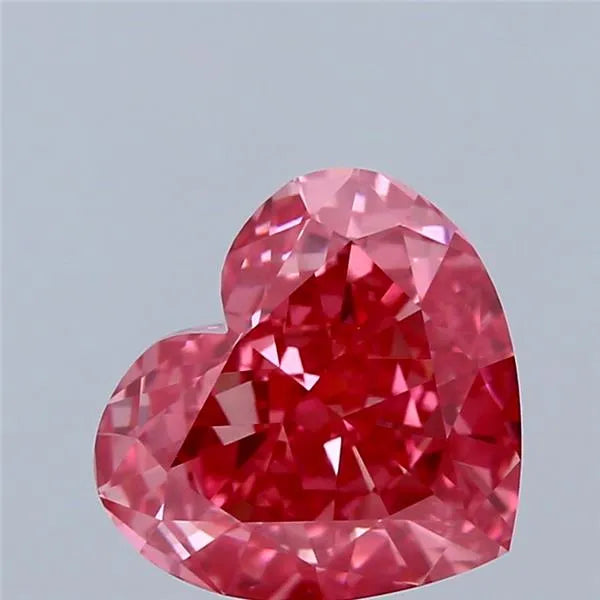 3.05ct Heart Lab Grown Diamond (Colour Fancy Vivid Pink, Clarity VVS2, IGI Certified)