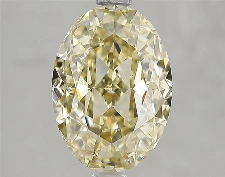 3.05ct Oval Lab Grown Diamond (Colour Fancy Gray Yellow, Clarity VS2, IGI Certified)