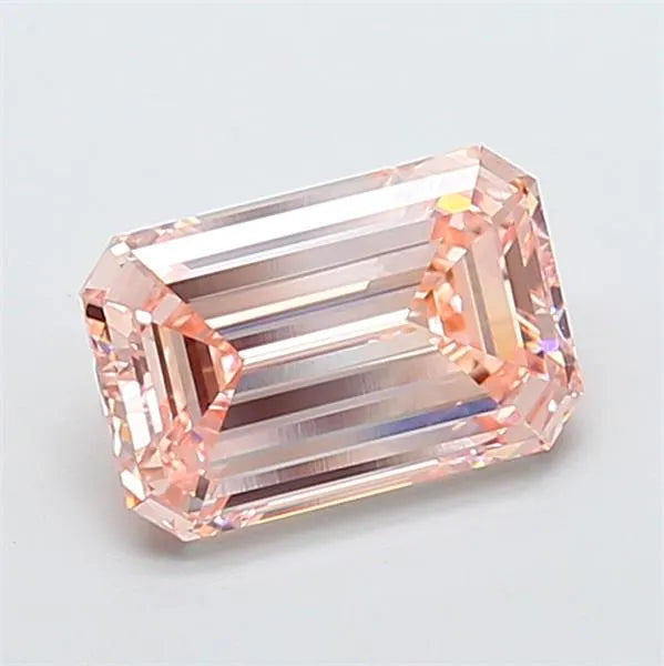 3.06ct Emerald Lab Grown Diamond (Colour Fancy Intense Pink, Clarity VVS2, IGI Certified)