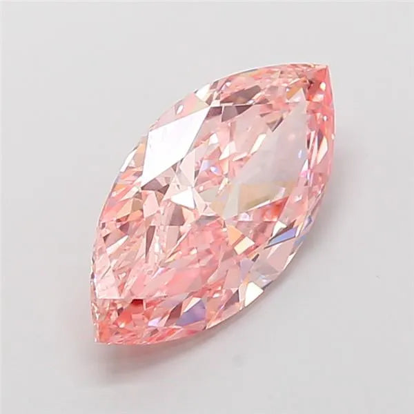 3.06ct Marquise Lab Grown Diamond (Colour Fancy Vivid Pink, Clarity VS1, IGI Certified)