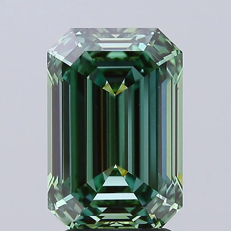 3.08ct Emerald Lab Grown Diamond (Colour Fancy Vivid Green, Clarity VS1, IGI Certified)