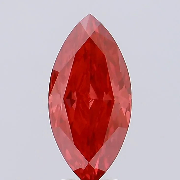 3.20ct Marquise Lab Grown Diamond (Colour Fancy Vivid Red, Clarity VS2, IGI Certified)