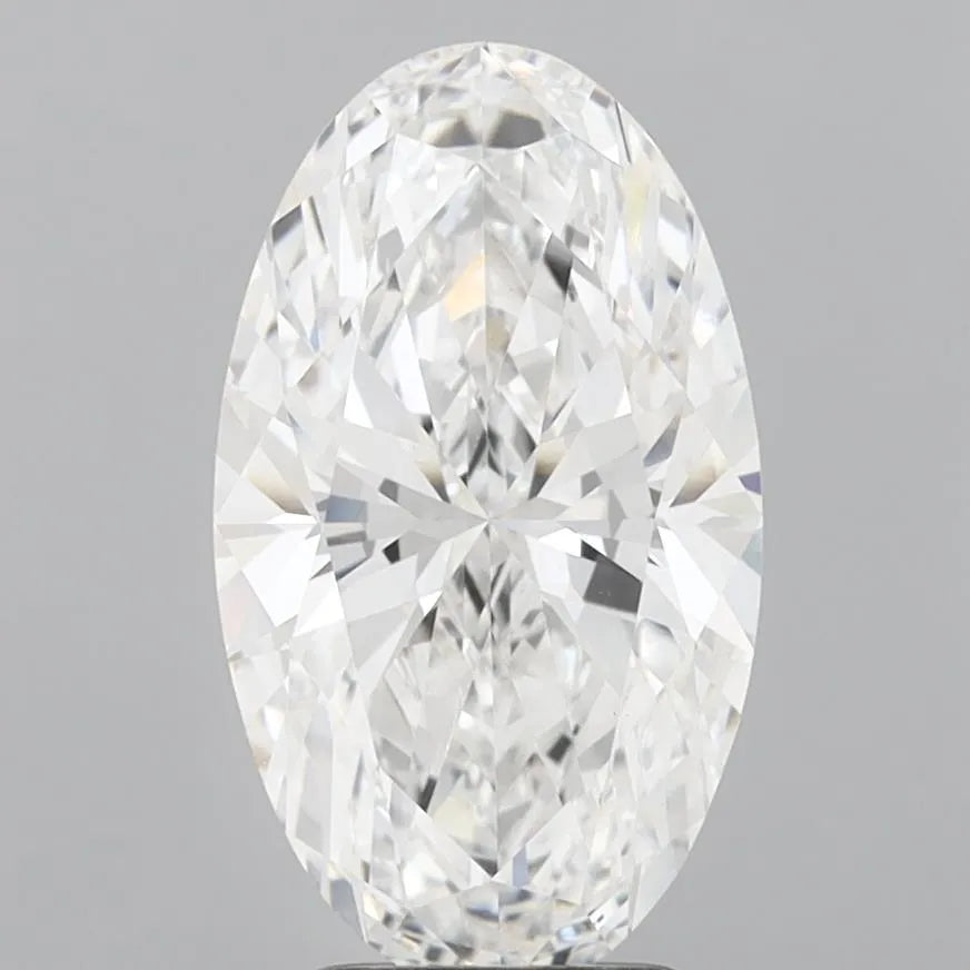 3.52ct Oval Lab Grown Diamond (Colour E, Clarity VVS2, IGI Certified)