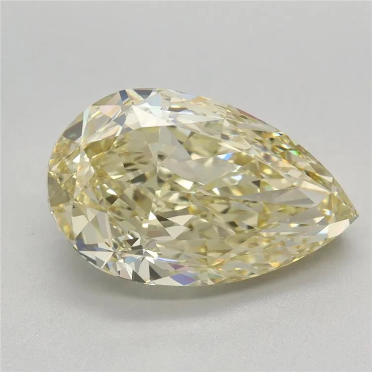 3.61ct Pear Lab Grown Diamond (Colour Fancy Yellow, Clarity VVS2, IGI Certified)