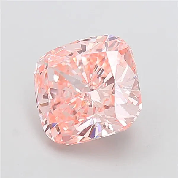 4.08ct Cushion modified Lab Grown Diamond (Colour Fancy Intense Pink, Clarity VVS2, IGI Certified)