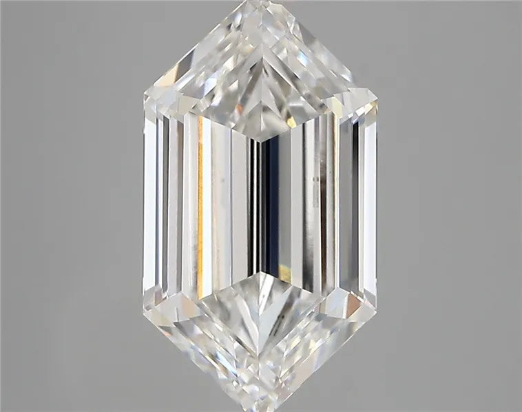 4.08ct Hexagonal Lab Grown Diamond (Colour E, Clarity VVS2, IGI Certified)