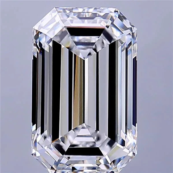 4.14ct Emerald Lab Grown Diamond (Colour D, Clarity VVS1, IGI Certified)