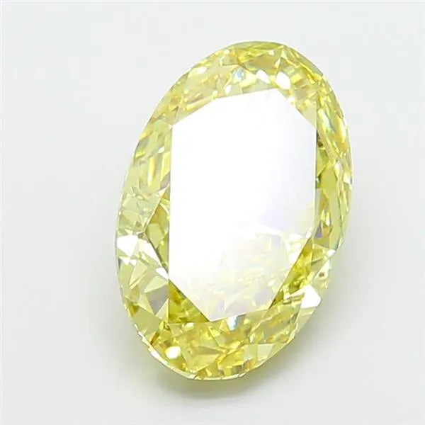 5.03ct Oval Lab Grown Diamond (Colour Fancy Intense Yellow, Clarity VS1, IGI Certified)