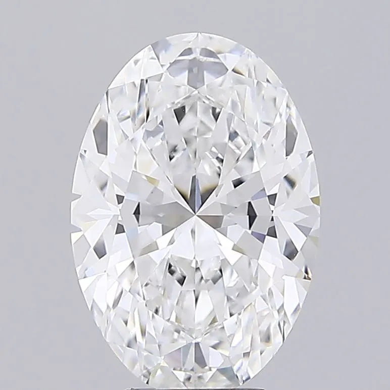 5.06ct Oval Lab Grown Diamond (Colour D, Clarity VVS2, IGI Certified)