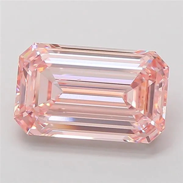 5.09ct Emerald Lab Grown Diamond (Colour Fancy Intense Pink, Clarity VVS2, IGI Certified)
