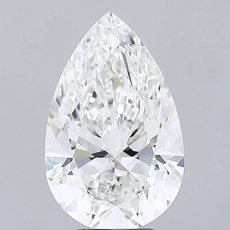 5.34ct Pear Lab Grown Diamond (Colour F, Clarity VVS2, IGI Certified)