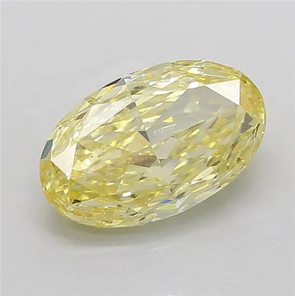 5.53ct Oval Lab Grown Diamond (Colour Fancy Intense Yellow, Clarity VS1, IGI Certified)