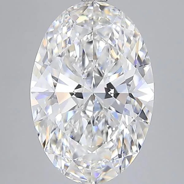 5.58ct Oval Lab Grown Diamond (Colour F, Clarity VS2, IGI Certified)