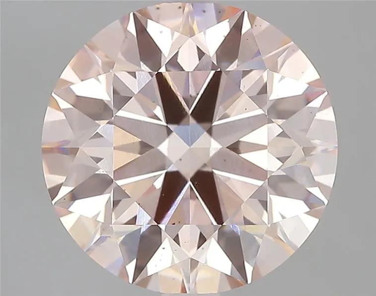 5.71ct Round Lab Grown Diamond (Colour Fancy Light Pink, Clarity VS2, Cut ID, IGI Certified)