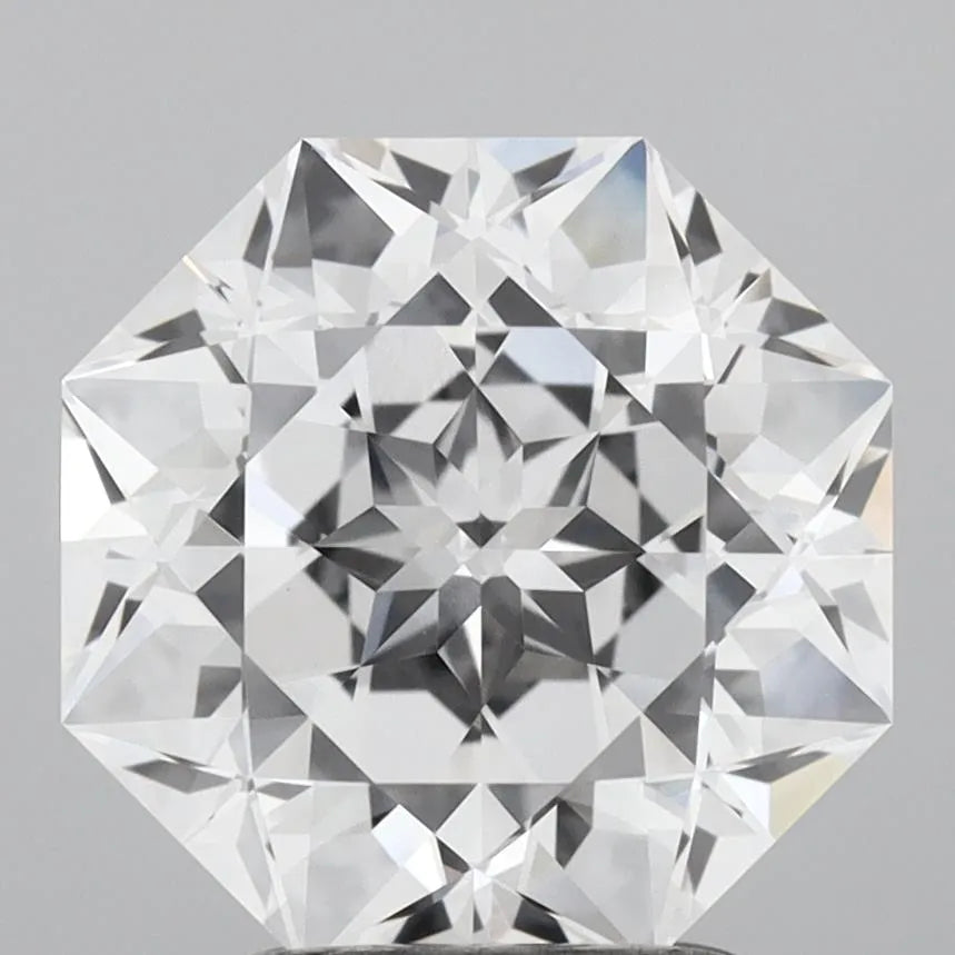 3.05ct Octagonal Lab Grown Diamond (Colour D, Clarity VVS2, IGI Certified)