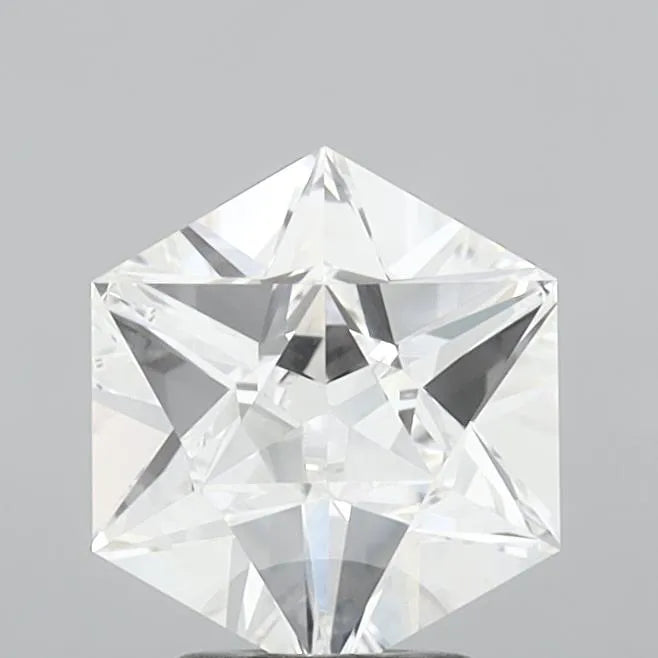 3.09ct Hexagonal Lab Grown Diamond (Colour E, Clarity VVS2, IGI Certified)