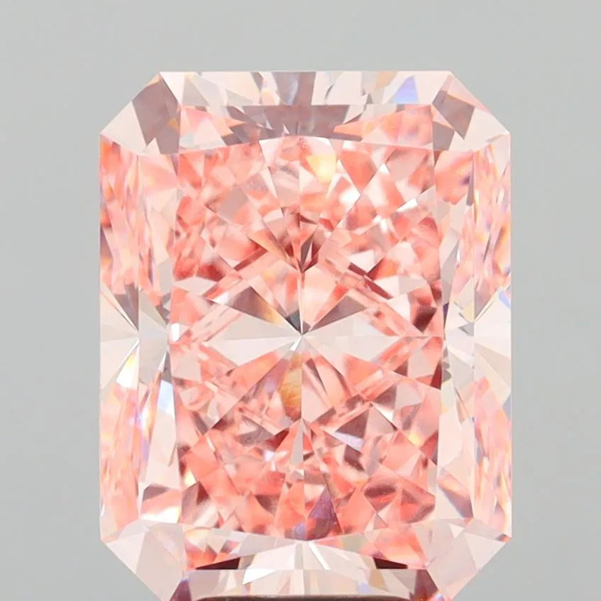 8.01ct Radiant Lab Grown Diamond (Colour Fancy Vivid Pink, Clarity VVS2, IGI Certified)