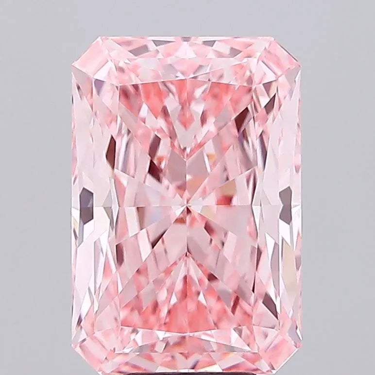 8.08ct Radiant Lab Grown Diamond (Colour Fancy Vivid Pink, Clarity VVS2, IGI Certified)