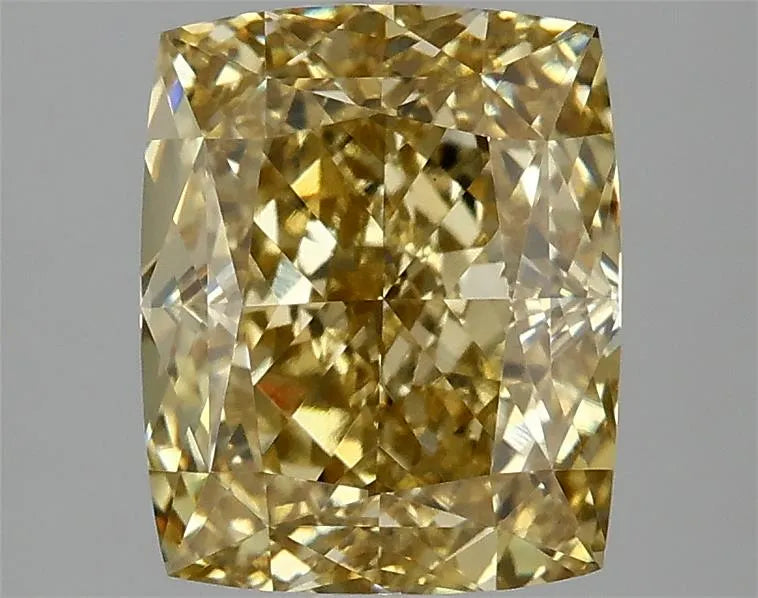 3.07ct Cushion modified Lab Grown Diamond (Colour Fancy Intense Yellow, Clarity VS1, IGI Certified)