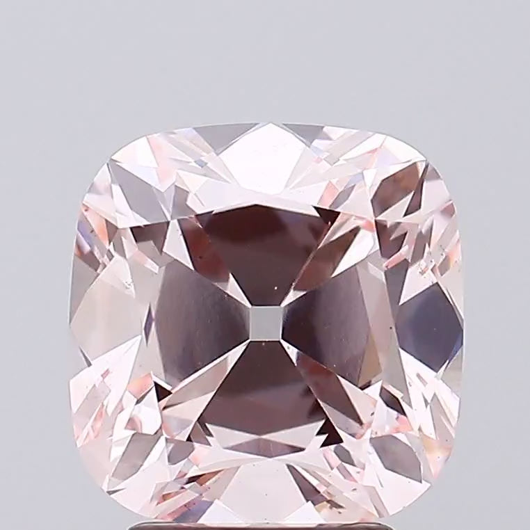 3.12ct Fancy Pink VS2 Square Cushion Brilliant OMC - Lab Diamond