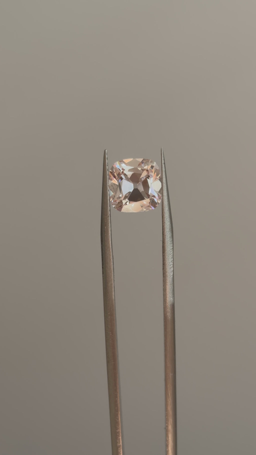 3.12ct Fancy Pink VS2 Square Cushion Brilliant OMC - Lab Diamond